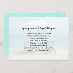 Invitation Destination Simple Mariage Chaises De Plage Invita