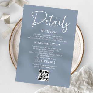 Invitation Détails de carton d'invitation de mariage avec enc