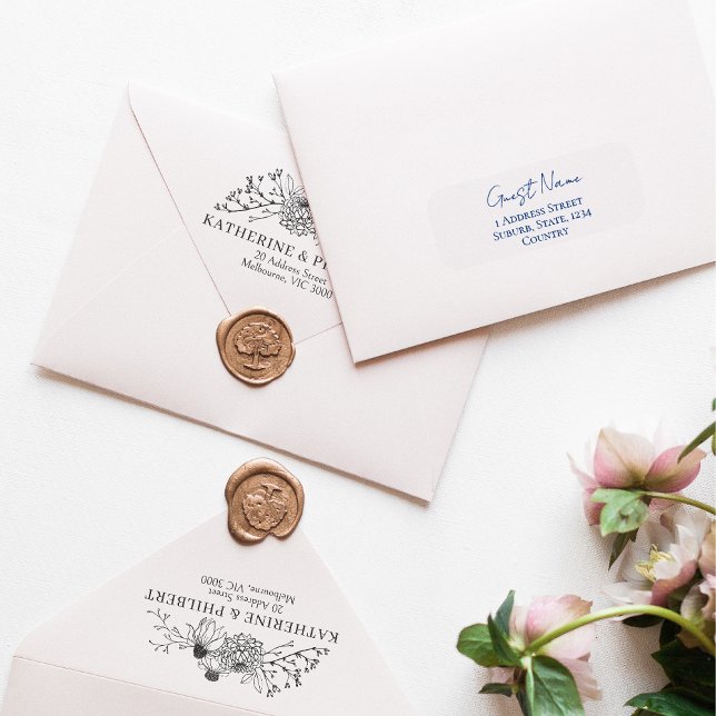Invitation Détails de l'invité Sticker transparent (Customisable Guest Address sticker)