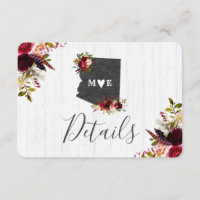 Détails de mariage rustique de destination de l'Ét