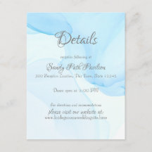 Détails du Mariage Blue Caribbean