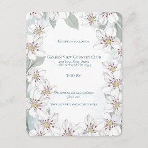 Invitation Détails du Mariage Mountain Laurel