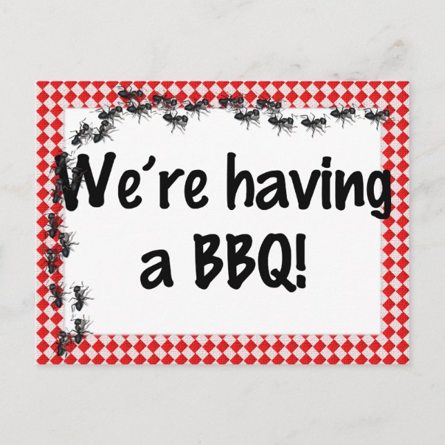 Invitation d'été à un barbecue (Devant)