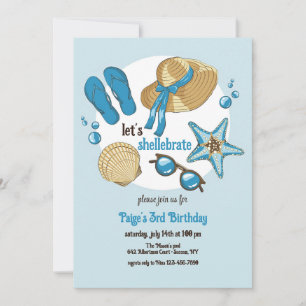 Invitation d'été Coquillage