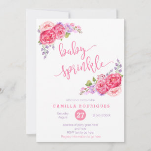 invitation d'été pour bébé saupoudrée, saupoudrée 