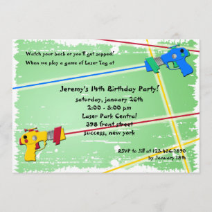 Invitation d'étiquette de laser
