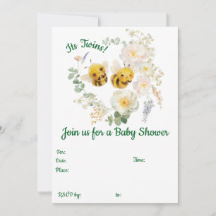 Invitation Deux Abeilles