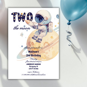 Invitation Deux astronautes de la Lune planète 2ème anniversa