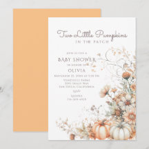 Deux Baby showers Citrouille