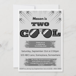 Invitation Deux Cool, Mec d'anniversaire !