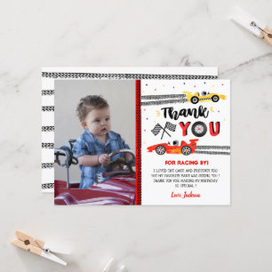 Invitation Deux Course Rapide Voiture Course Anniversaire Mer