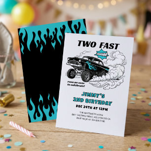 Invitation Deux courses de voiture rapides 🏁 Gasser 2e anniv