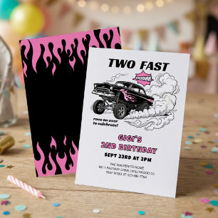 Invitation Deux courses rapides Fille de voiture Gasser 2e an