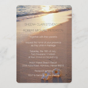 Invitation Deux d'entre nous / Mariage au coucher du soleil à