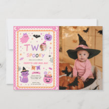 Deux fantômes de Halloween mignons et effrayants p
