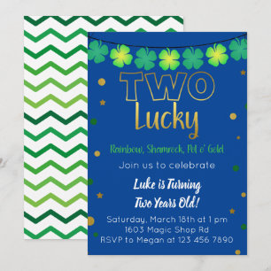 Invitation Deux heureux 2e anniversaire