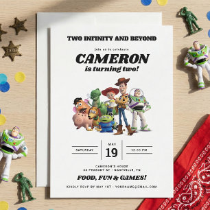 Invitation Deux infinies et au-delà Toy Story 2e anniversaire