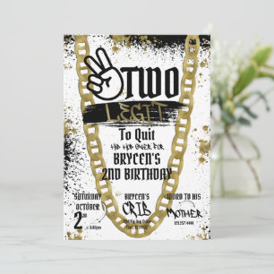 Invitation Deux legs pour quitter l'invitation d'anniversaire