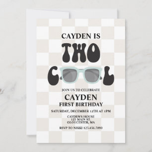Invitation Deux lunettes de soleil Cool et Checkday 2ND Anniv