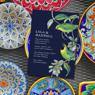 Invitation Deux Mariages d'oiseaux