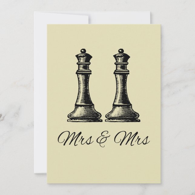 Invitation Deux Mariages lesbiennes du Queens (Devant)