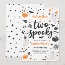 Deux mignonette Éffrayante Halloween Ghost 2e fête