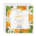 Deux Petits Cuties Twins Orange Baby shower