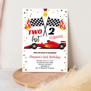 Invitation Deux Rapides 2 Curieux Fête d'anniversaire Garçon