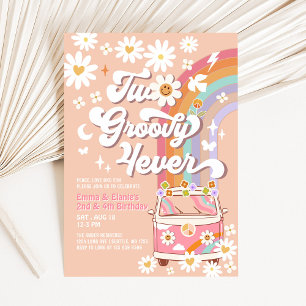 Invitation Deux Super 4ever Joint 2 Ages Rose Super Anniversa
