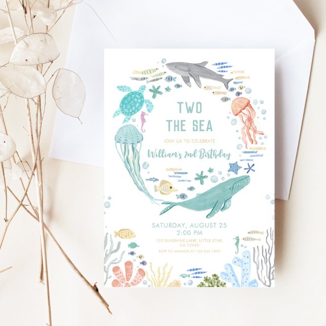 Invitation Deux The Sea Boys 2e anniversaire (Créateur téléchargé)