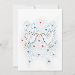 Invitation Deux tourterelles