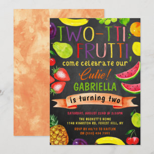 Invitation Deux tti Frutti 2e anniversaire