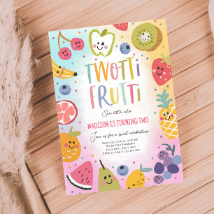 Invitation Deux-tti Frutti Tropical 2e Anniversaire