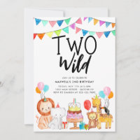 DEUX WILD Safari Party Animaux Enfants 2e annivers