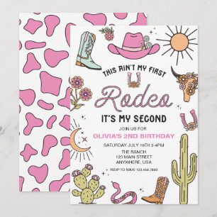 Invitation Deuxième Rodéo rose Occident 2e anniversaire