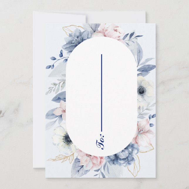 Invitation Développer des contacts personnalisés Mariage (Devant)