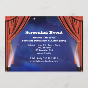 Invitation d'événement de 7 po x 5 po