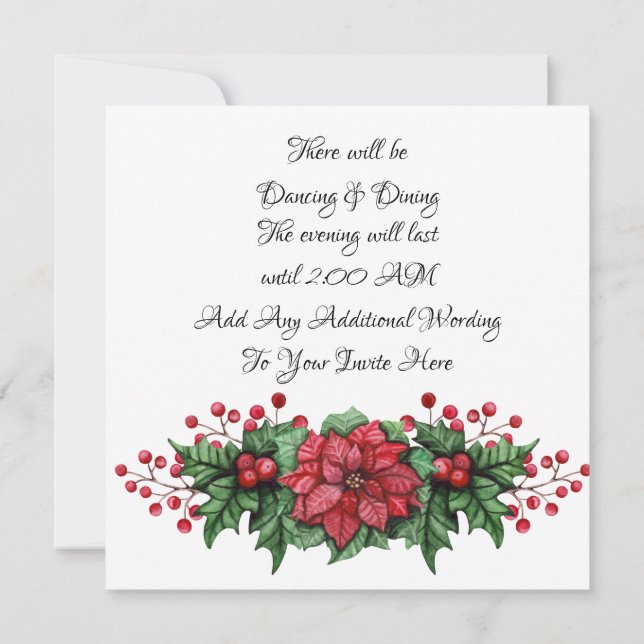 Invitation d'événement de cravate noire de baie de (Dos)