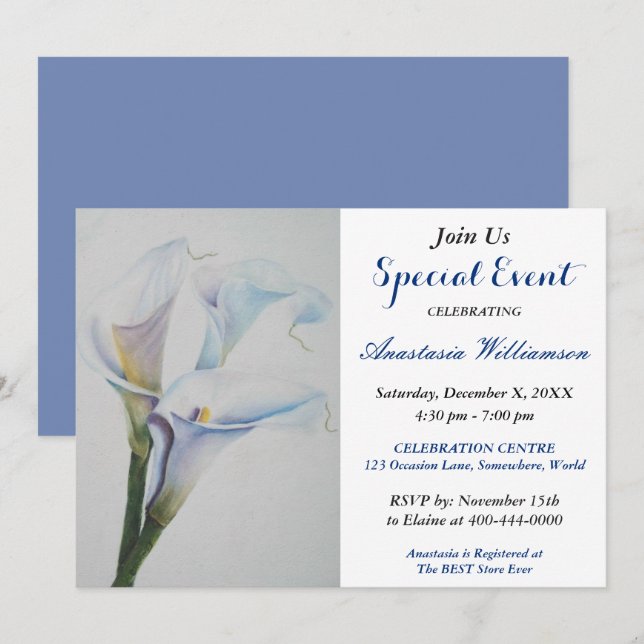 Invitation D'ÉVÉNEMENT DE FÊTE BABY REVEAL (Devant / Derrière)