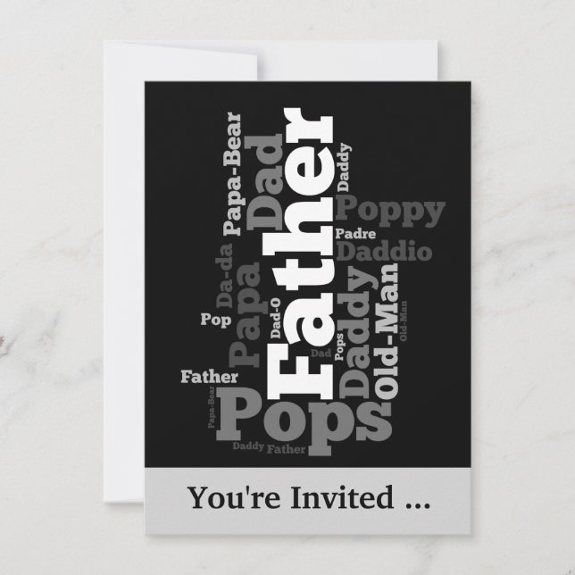 Invitation d'événement Fête des pères (Devant)