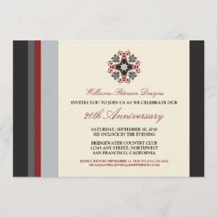 Invitation d'événements d'entreprise de bandes col
