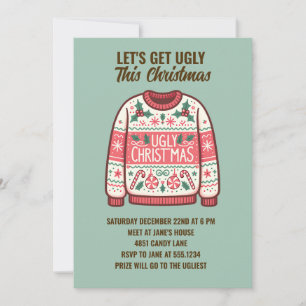 Invitation Devenons moches cette fête de Noël à la crème