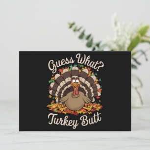 Invitation Devinez Ce Que La Turquie Mais Drôle Thanksgiving 