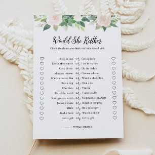 Invitation DEVON Voudrait-Elle Plutôt Fête des mariées Game C