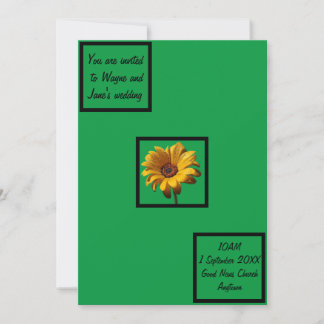 Invitation Dew Drops Daisy Mariage