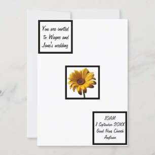 Invitation Dew Drops Daisy Mariage