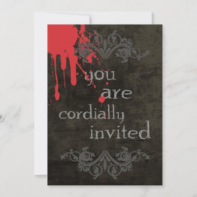 Invitation d'Halloween (Devant)