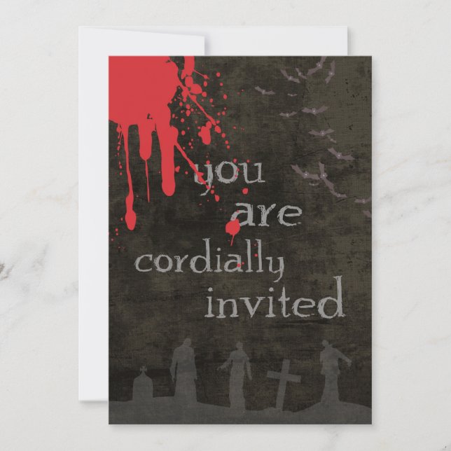 Invitation d'Halloween (Devant)