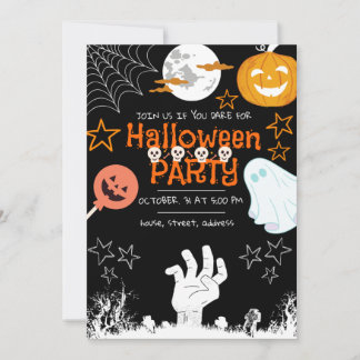 Invitation d'Halloween / Fête d'Halloween adulte.