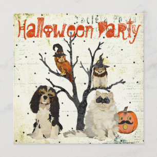 Invitation d'Halloween Masquerade Animaux